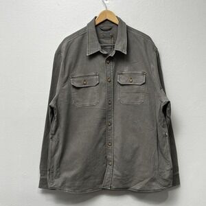 Faherty‎ Sunwashed Canvas CPO Shirt Jacket Men's XXL Aspen Olive NWT